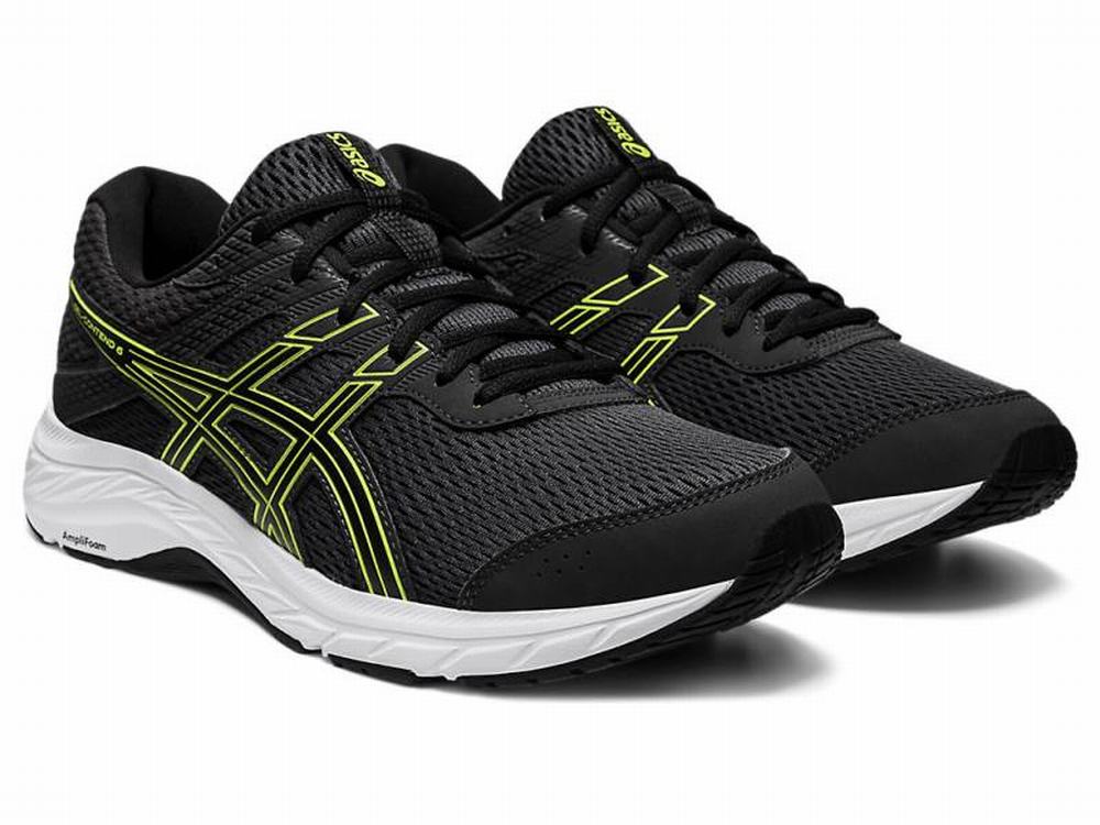 Asics GEL-CONTEND 6 Men's Running Shoes Grey / Light Green | KZQ137502