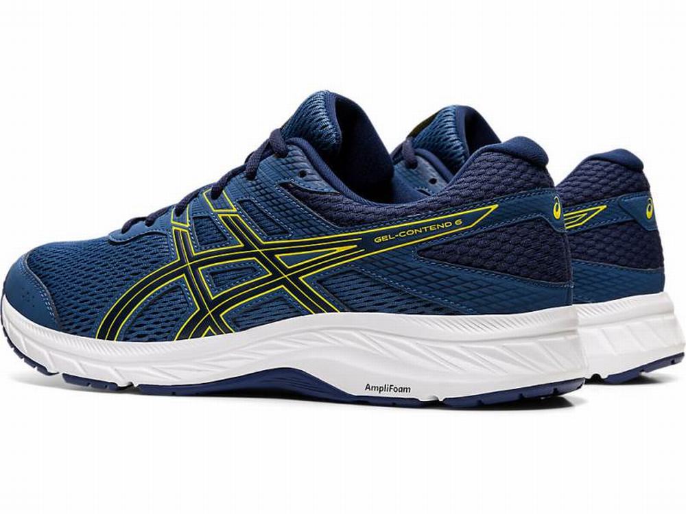 Asics GEL-CONTEND 6 Men's Running Shoes Dark Grey / Yellow | UOG314986