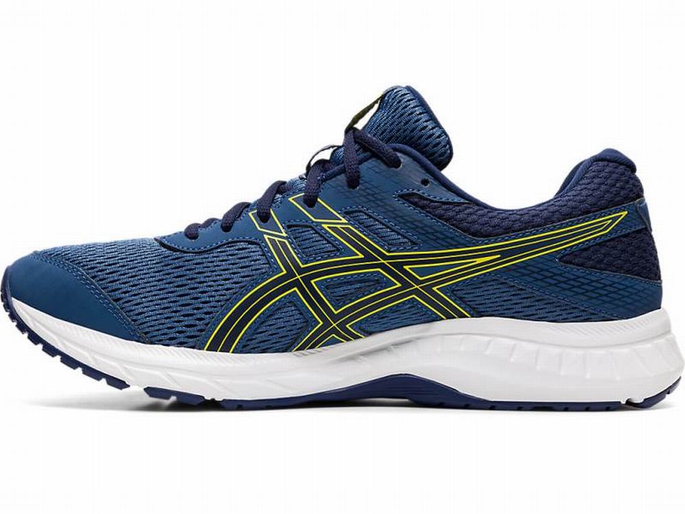 Asics GEL-CONTEND 6 Men's Running Shoes Dark Grey / Yellow | UOG314986