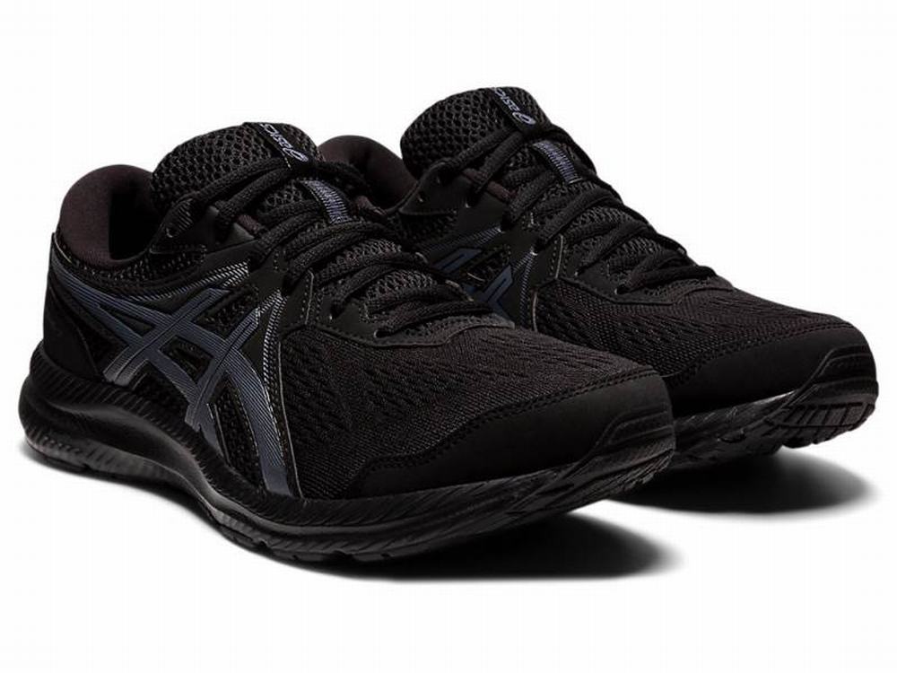 Asics GEL-CONTEND 7 (4E) Men's Running Shoes Black / Grey | XNM819065