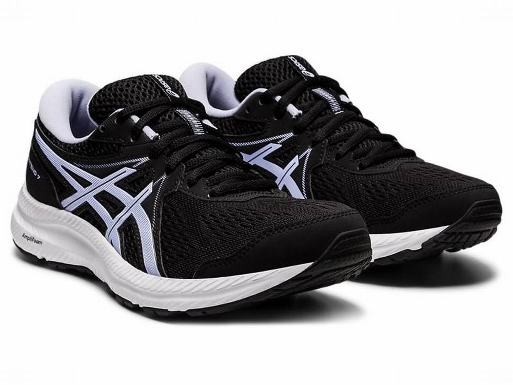 Asics GEL-CONTEND 7 (D) Women's Running Shoes Black | EAO743268