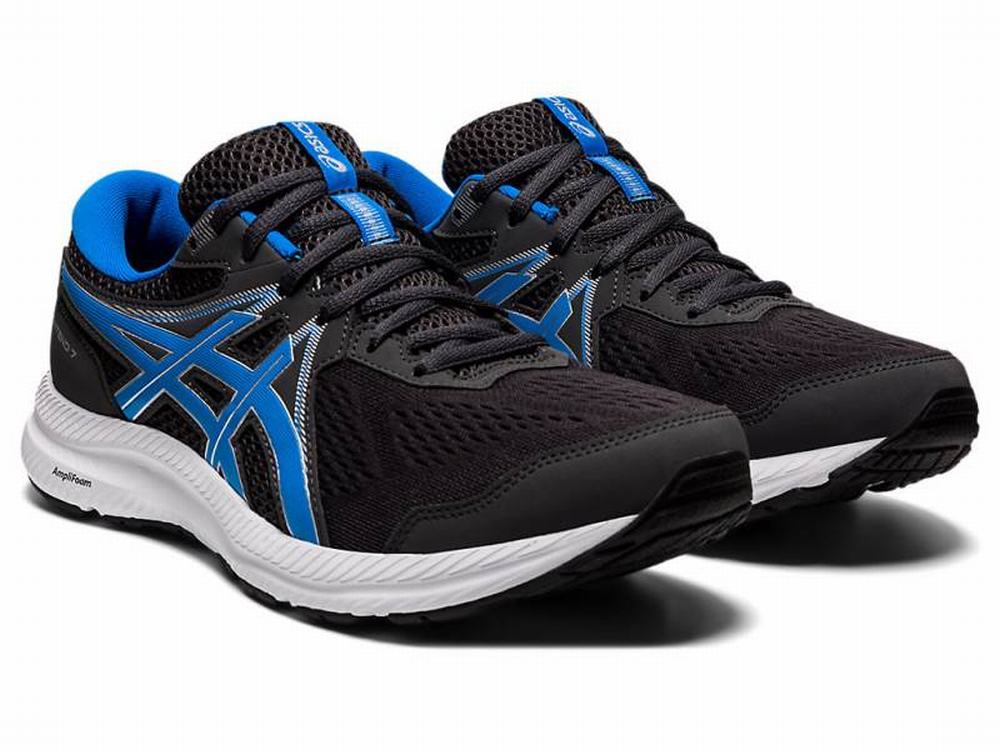 Asics GEL-CONTEND 7 Men's Running Shoes Grey / Blue | AHZ904785