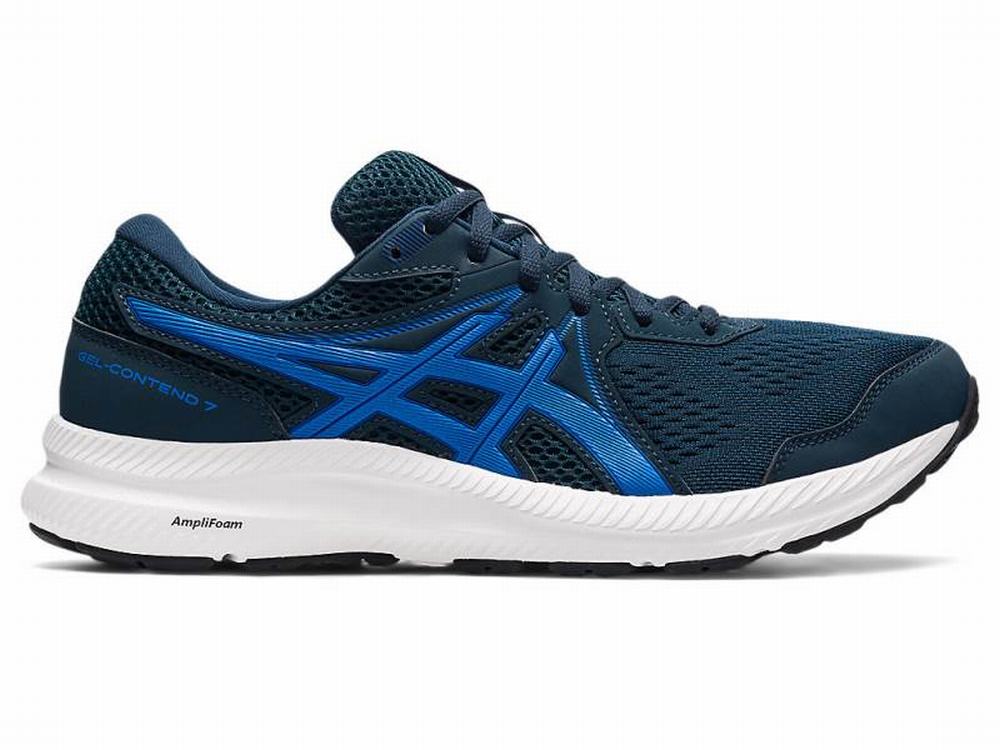 Asics GEL-CONTEND 7 Men\'s Running Shoes Blue | GKT905286