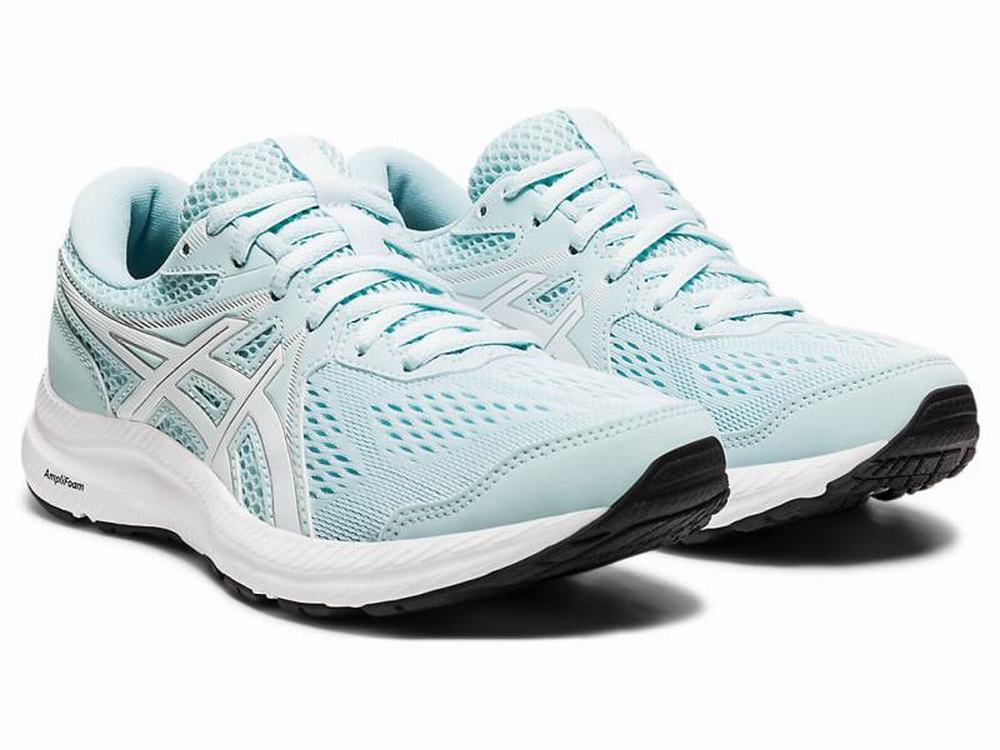 Asics GEL-CONTEND 7 Women's Running Shoes Light Turquoise / White | AJC640952