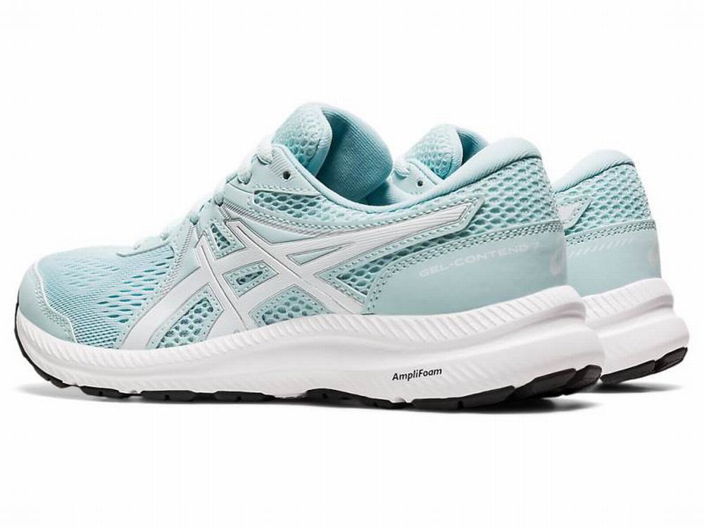 Asics GEL-CONTEND 7 Women's Running Shoes Light Turquoise / White | AJC640952