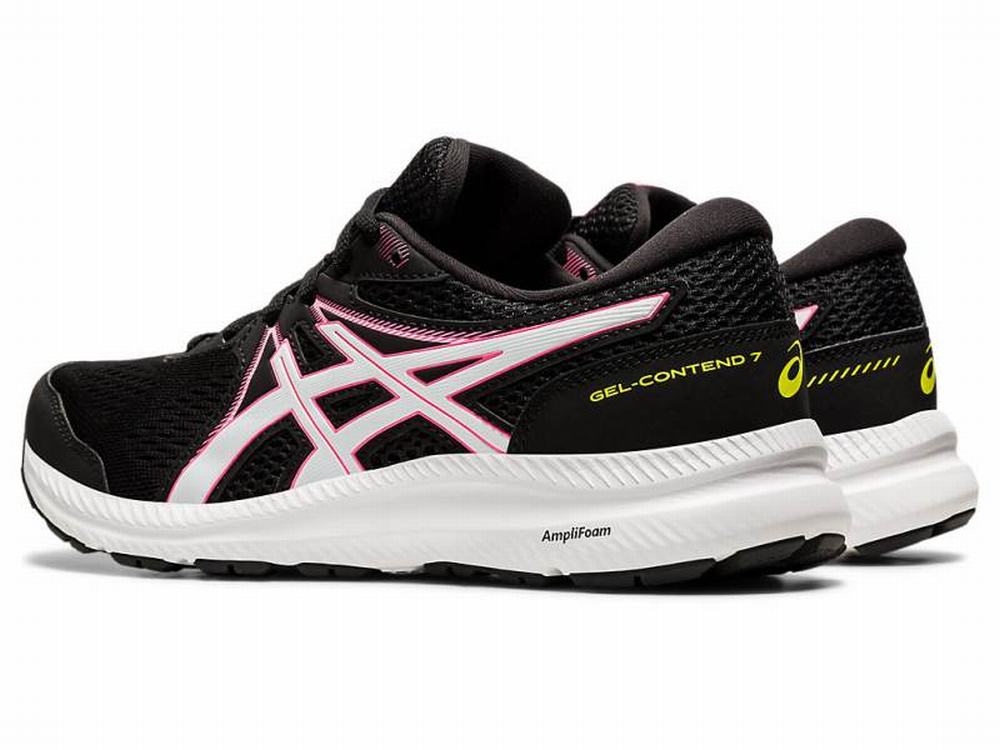 Asics GEL-CONTEND 7 Women's Running Shoes Black / Pink | EVG573486