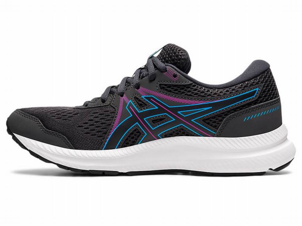 Asics GEL-CONTEND 7 Women's Running Shoes Grey / Black | MUI867513