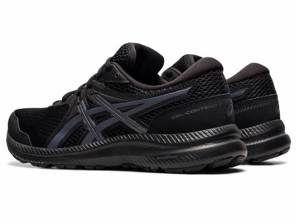 Asics GEL-CONTEND 7 Women's Running Shoes Black / Grey | YPL569012