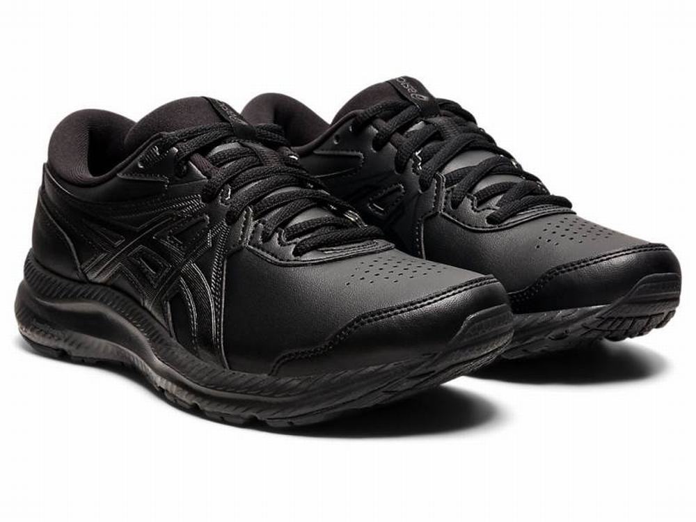 Asics GEL-CONTEND WALKER Women's Sneakers Black | ZSI378519