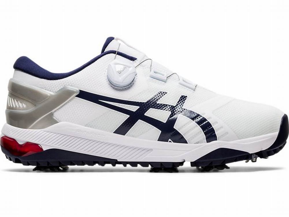 Asics GEL-COURSE DUO Boa Men\'s Golf Shoes Navy / White | OUT597814