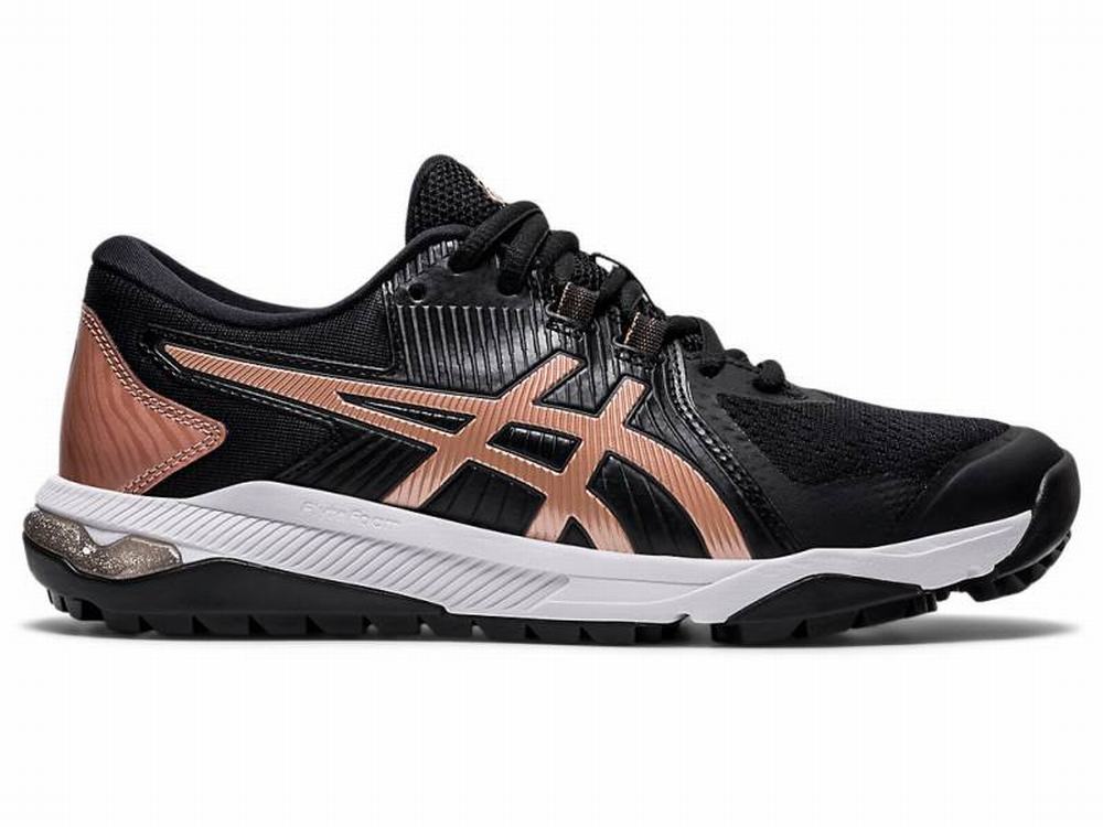 Asics GEL-COURSE GLIDE Women's Golf Shoes Black / Rose / Gold | OMD063712