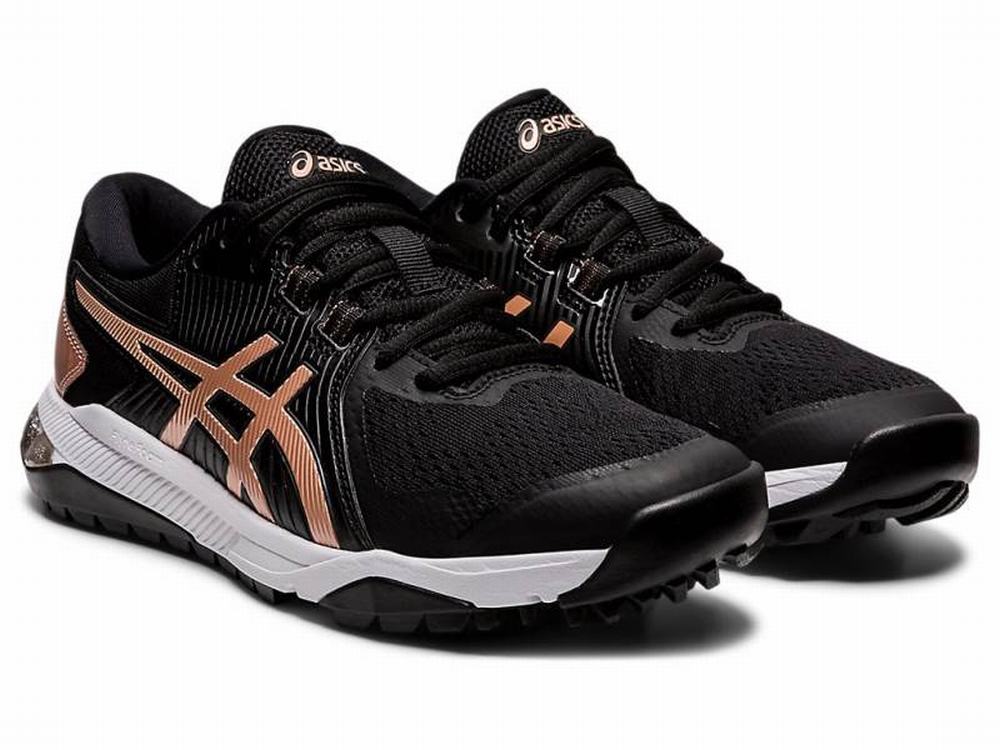 Asics GEL-COURSE GLIDE Women's Golf Shoes Black / Rose / Gold | OMD063712