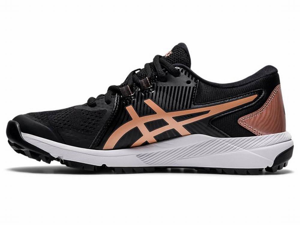 Asics GEL-COURSE GLIDE Women's Golf Shoes Black / Rose / Gold | OMD063712