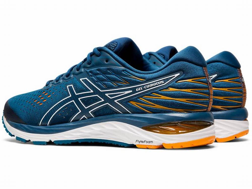 Asics GEL-CUMULUS 21 Men's Running Shoes White / Blue | SFT058732