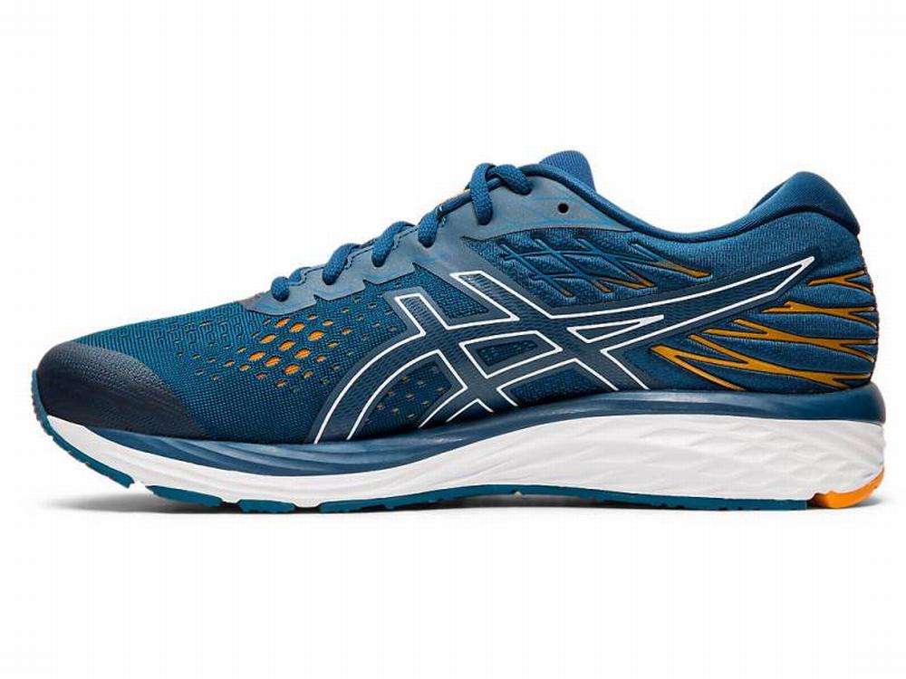 Asics GEL-CUMULUS 21 Men's Running Shoes White / Blue | SFT058732