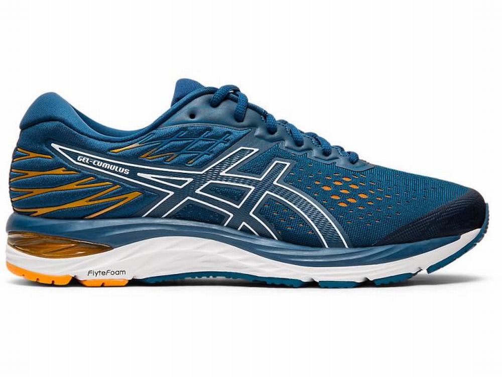 Asics GEL-CUMULUS 21 Men\'s Running Shoes White / Blue | SFT058732