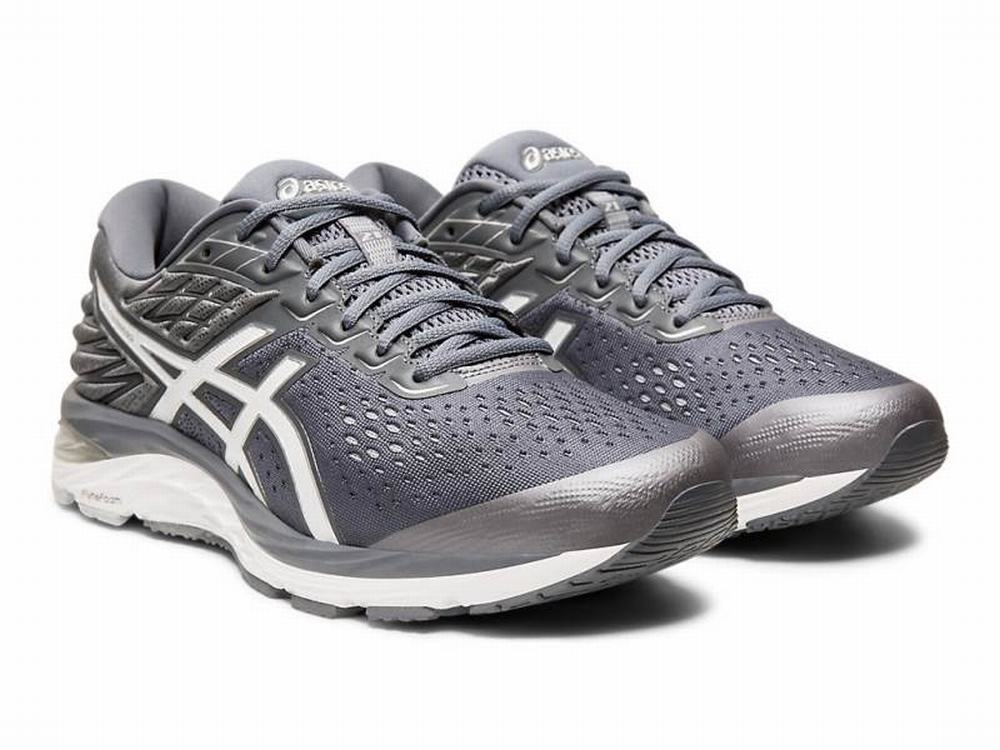 Asics GEL-CUMULUS 21 Men's Running Shoes White | UQG468015