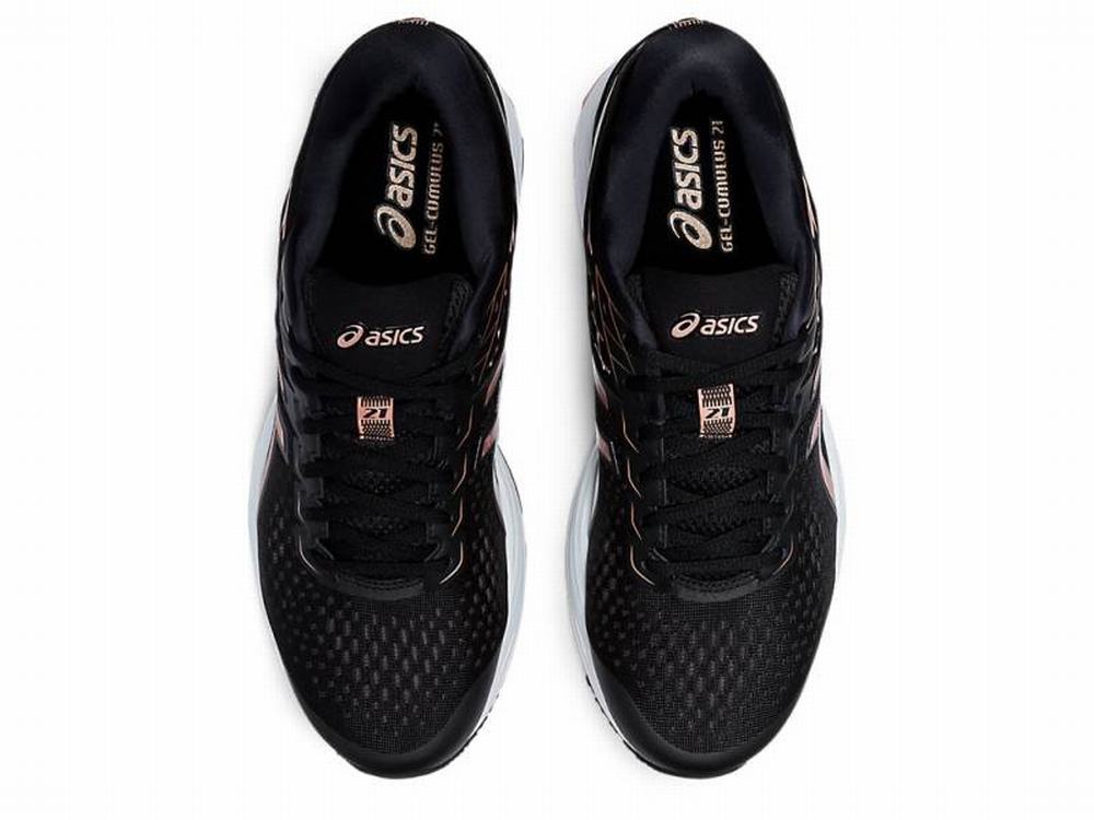 Asics GEL-CUMULUS 21 Men's Running Shoes Black / Rose / Gold | VFI643927