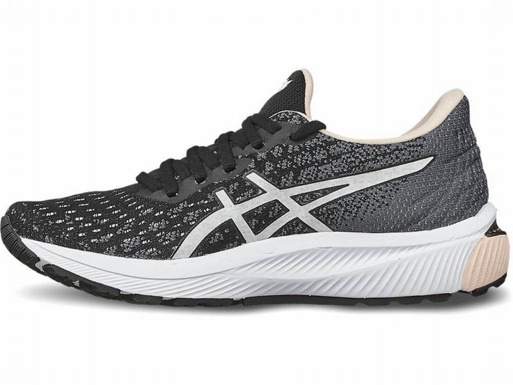 Asics GEL-CUMULUS 22 KNIT Women's Running Shoes Black / White | NZD845273