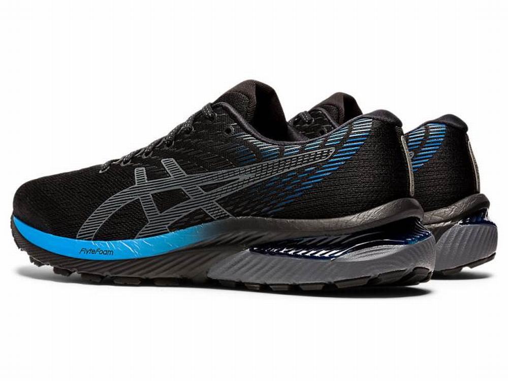 Asics GEL-CUMULUS 22 Men's Running Shoes Black / Blue | UCA215764