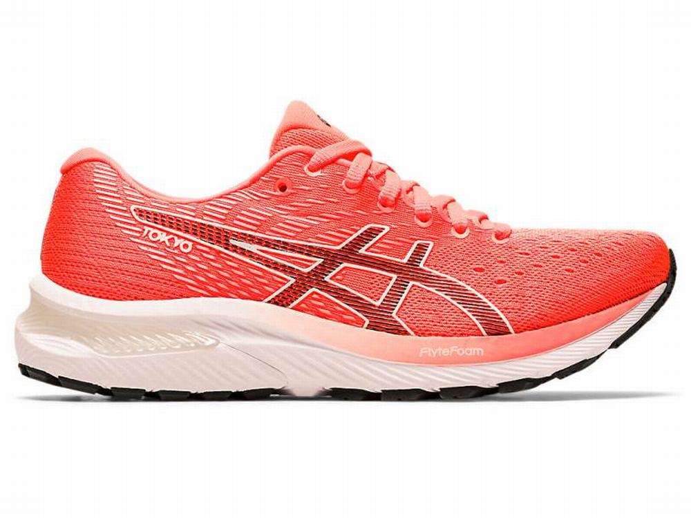 Asics GEL-CUMULUS 22 Women\'s Running Shoes Orange / Black / Red | CXJ689370