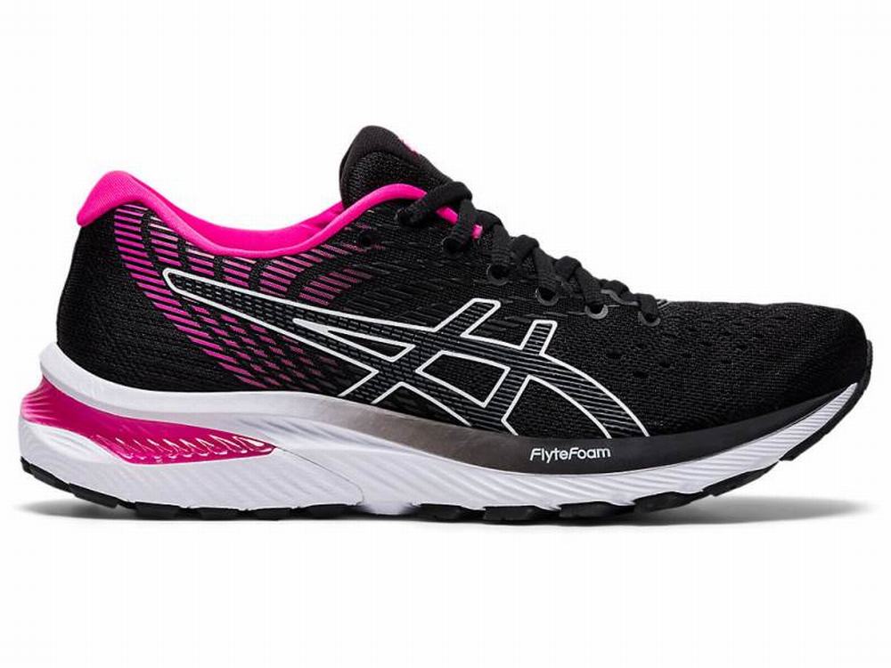 Asics GEL-CUMULUS 22 Women\'s Running Shoes Black / Pink | TIN174395