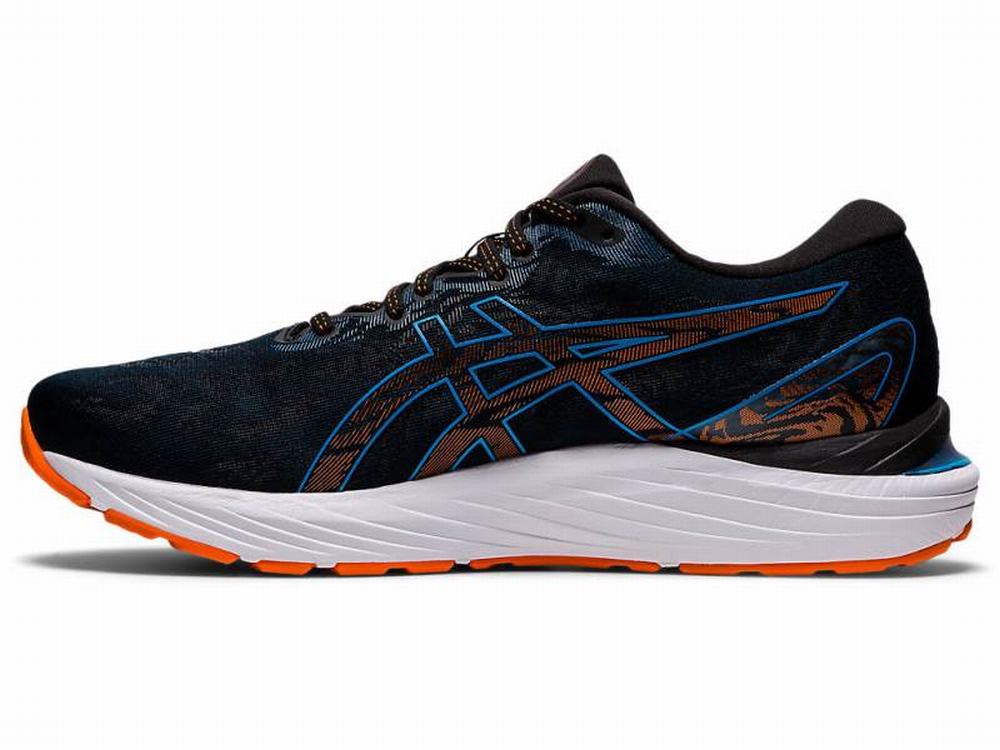 Asics GEL-CUMULUS 23 (2E) Men's Running Shoes Black / Blue | RBZ349572