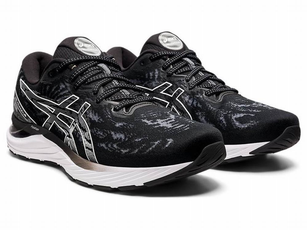 Asics GEL-CUMULUS 23 (2E) Men's Running Shoes Black / White | RSX897160