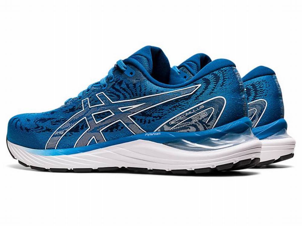 Asics GEL-CUMULUS 23 Men's Running Shoes White / Blue | NFA213096