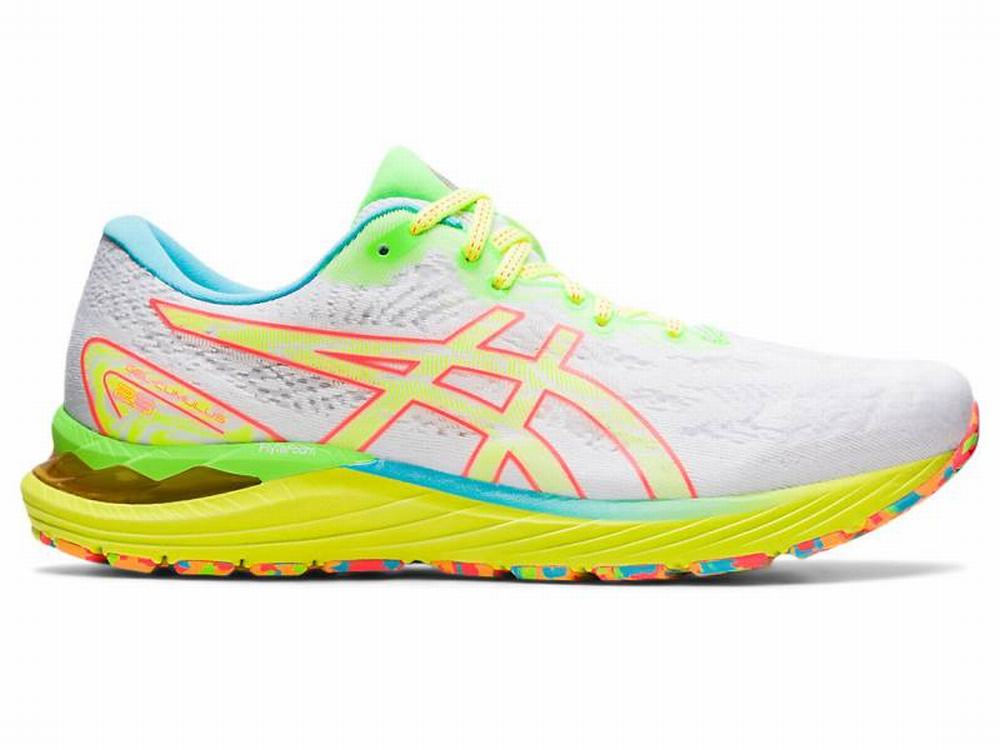 Asics GEL-CUMULUS 23 Men's Running Shoes White / Yellow | VYL193570