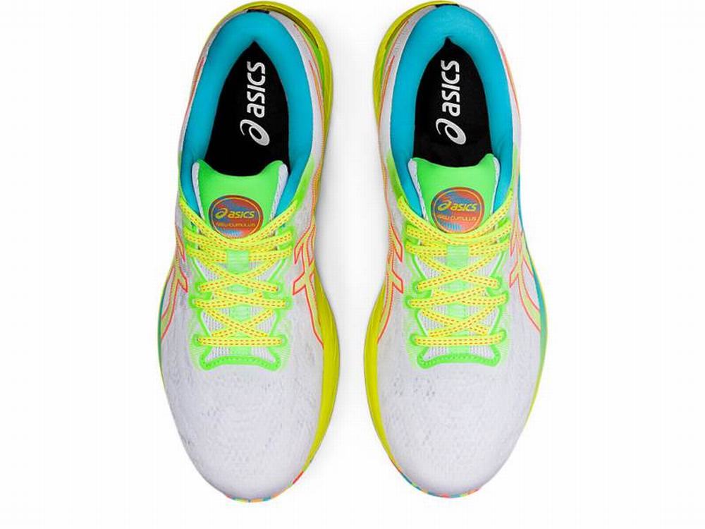 Asics GEL-CUMULUS 23 Men's Running Shoes White / Yellow | VYL193570