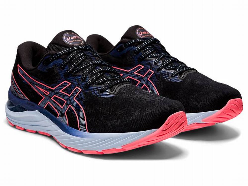 Asics GEL-CUMULUS 23 Women's Running Shoes Black / Coral | BLE938207