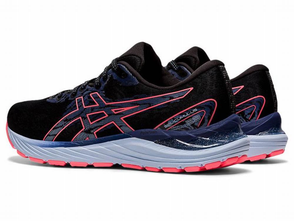 Asics GEL-CUMULUS 23 Women's Running Shoes Black / Coral | BLE938207