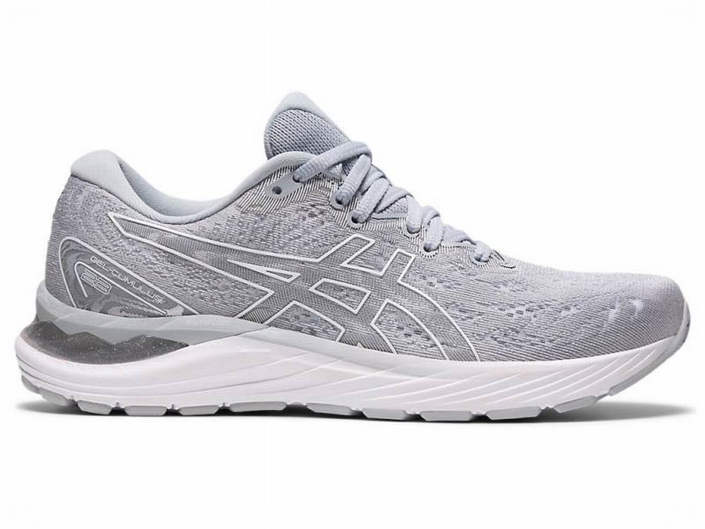 Asics GEL-CUMULUS 23 Women's Running Shoes White / Grey | EDJ429135