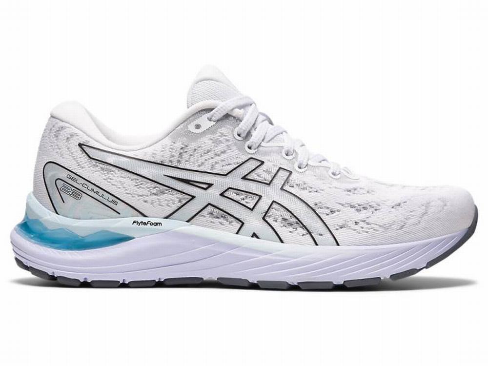 Asics GEL-CUMULUS 23 Women's Running Shoes Black / White | EDZ789532