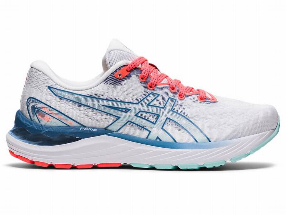 Asics GEL-CUMULUS 23 Women's Running Shoes White / Grey | MLC492015