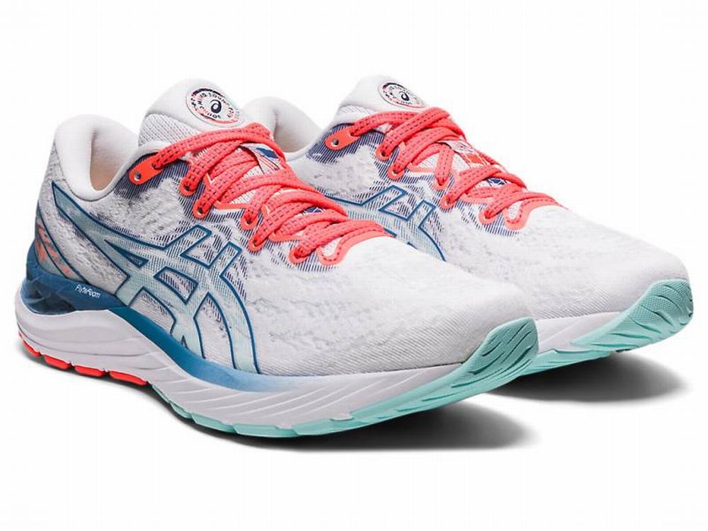 Asics GEL-CUMULUS 23 Women's Running Shoes White / Grey | MLC492015