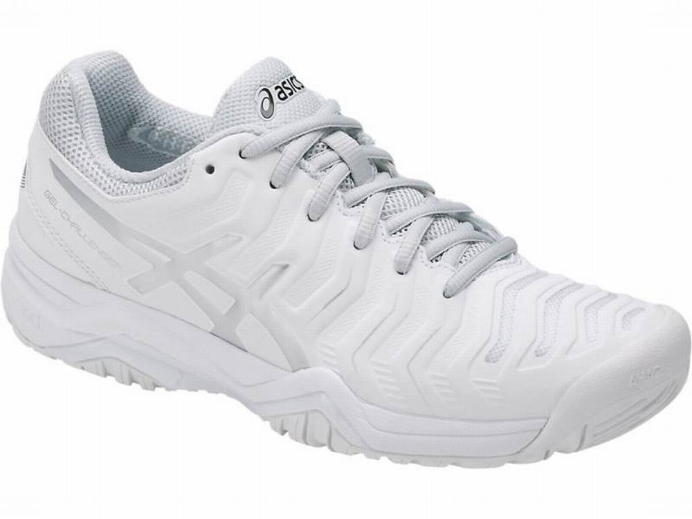 Asics GEL-Challenger 11 Women's Tennis Shoes White / Silver | FJS108739