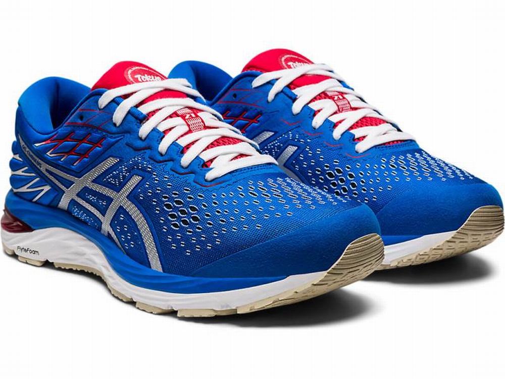 Asics GEL-Cumulus 21 Retro Tokyo Men's Running Shoes White / Blue | LGU592163