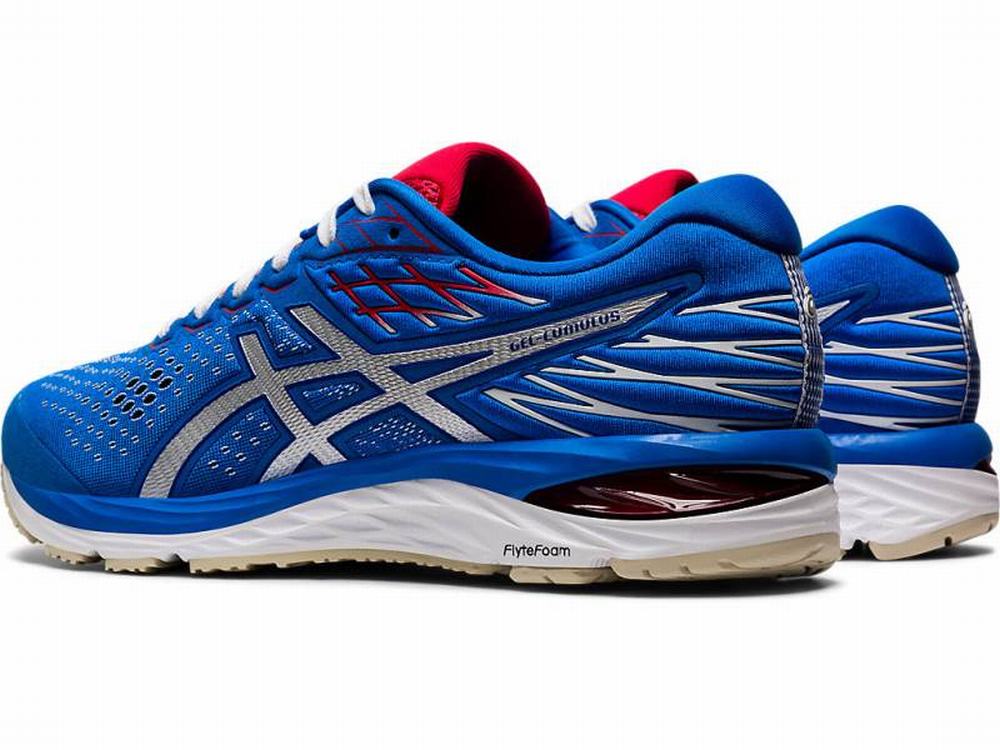 Asics GEL-Cumulus 21 Retro Tokyo Men's Running Shoes White / Blue | LGU592163