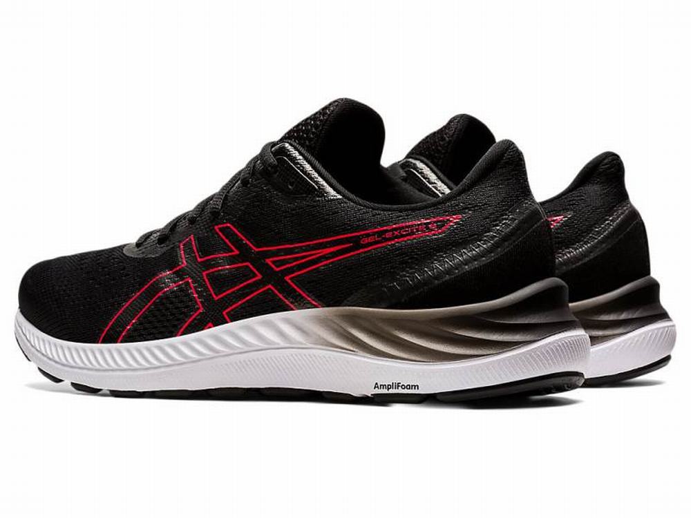 Asics GEL-EXCITE 8 (4E) Men's Running Shoes Black / Red | NZL946375