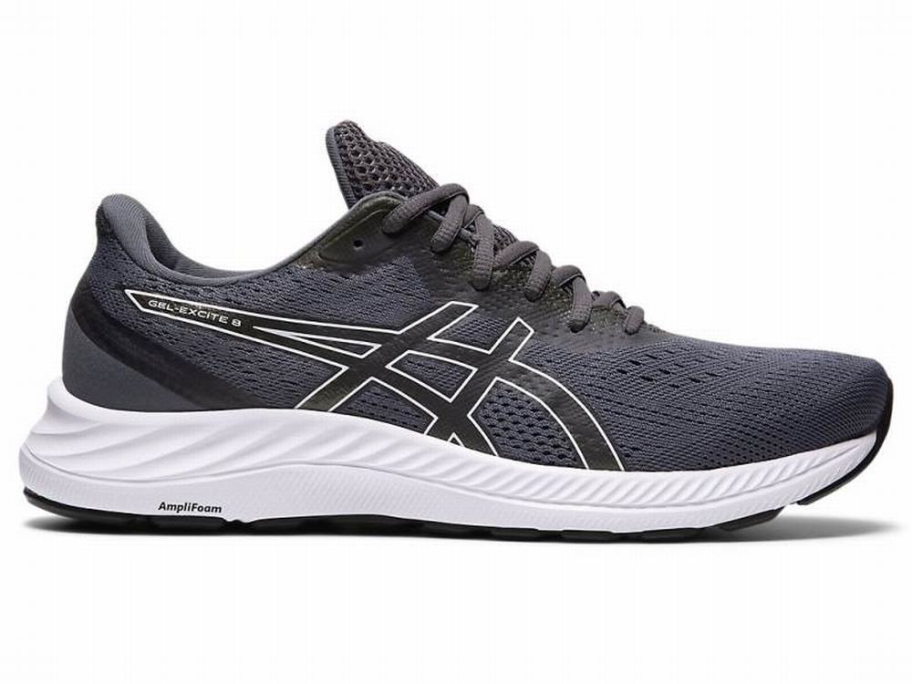 Asics GEL-EXCITE 8 (4E) Men's Running Shoes White / Grey | XAM132674