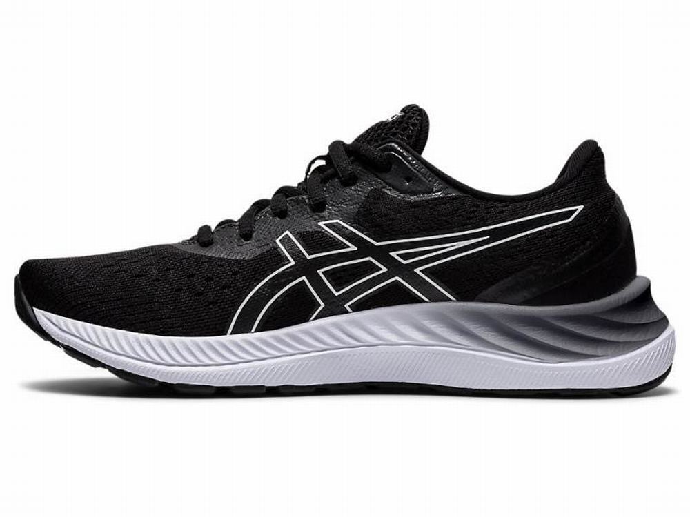 Asics GEL-EXCITE 8 (D) Women's Running Shoes Black / White | UED689715