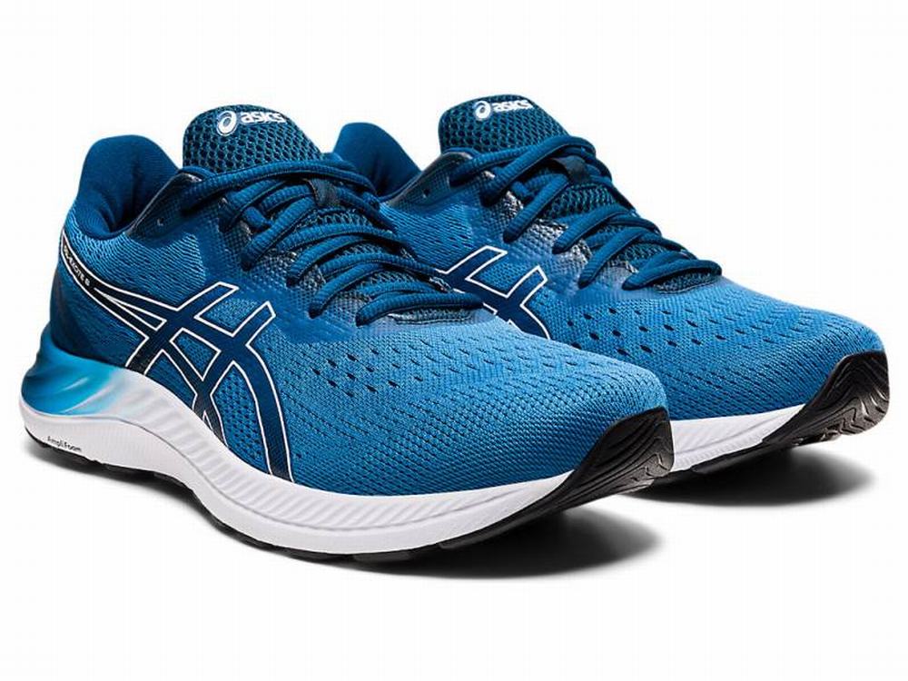 Asics GEL-EXCITE 8 Men's Running Shoes White / Blue | TFB964231