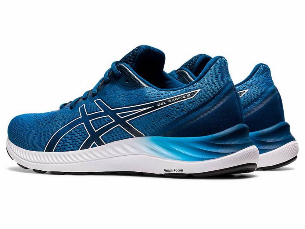 Asics GEL-EXCITE 8 Men's Running Shoes White / Blue | TFB964231