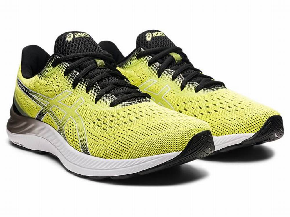 Asics GEL-EXCITE 8 Men's Running Shoes White / Yellow | TRK367495