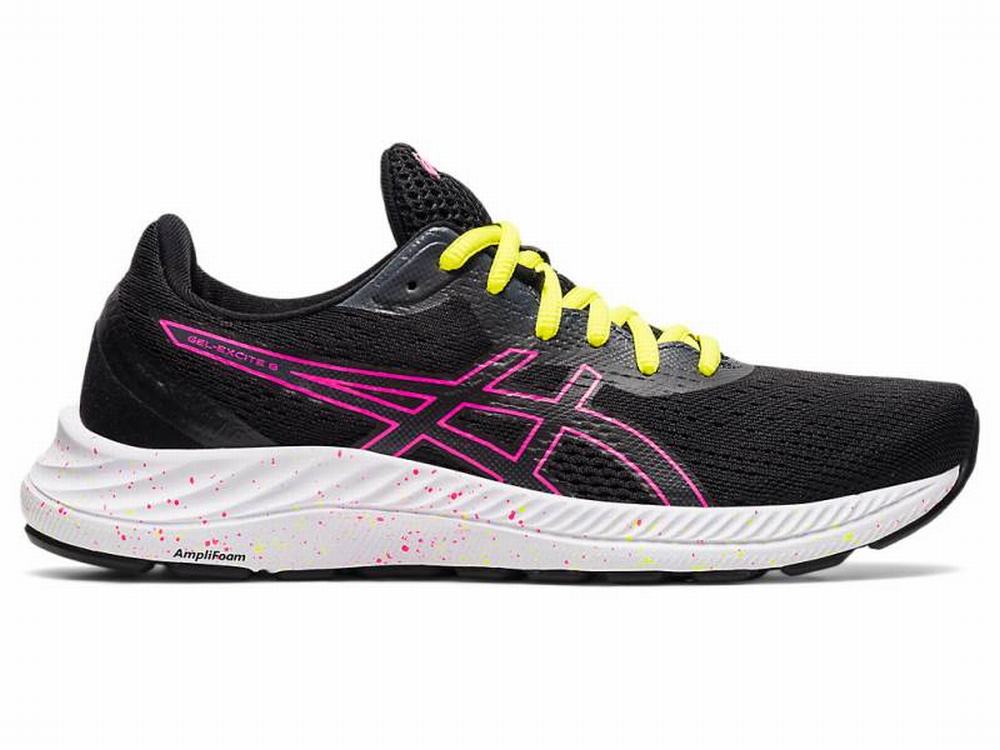 Asics GEL-EXCITE 8 Women\'s Running Shoes Black / Pink | ZIL490756