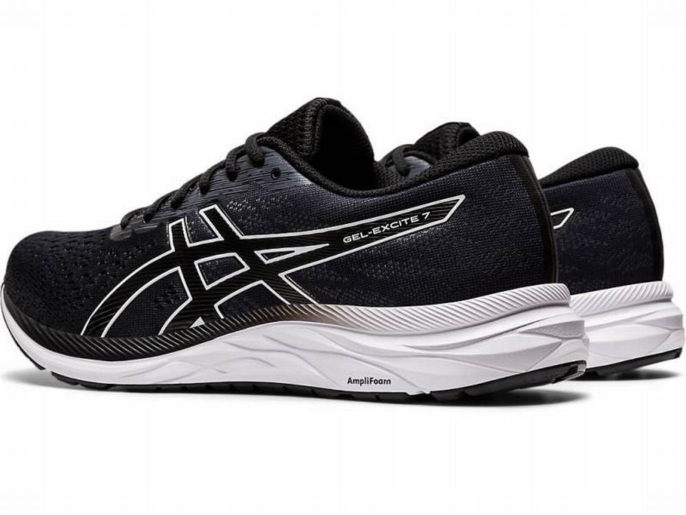 Asics GEL-Excite 7 (4E) Men's Running Shoes Black / White | YMI148257