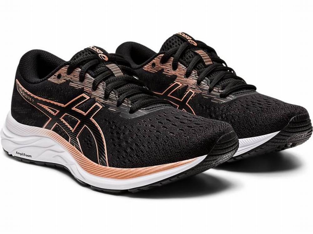 Asics GEL-Excite 7 Women's Running Shoes Black / Rose / Gold | FEH869401