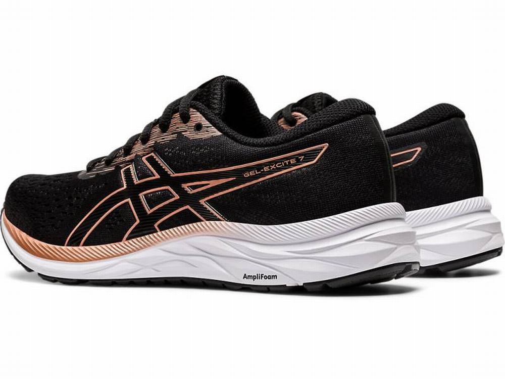 Asics GEL-Excite 7 Women's Running Shoes Black / Rose / Gold | FEH869401